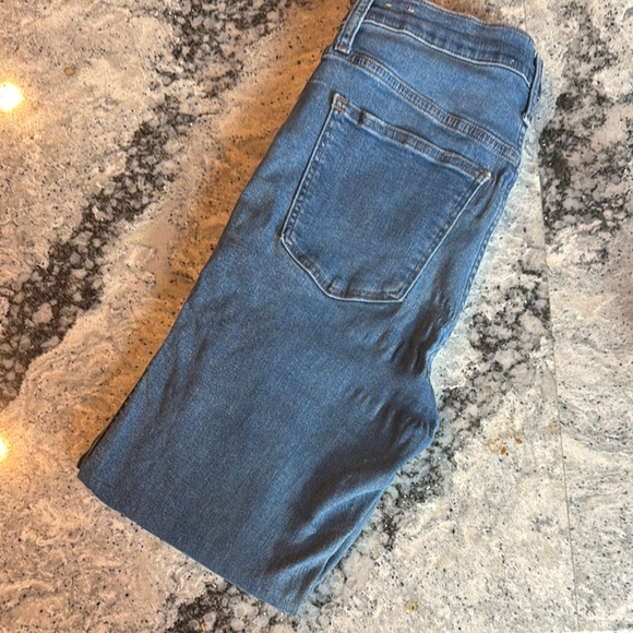 Madewell Blue Straight Leg Jeans distressed - Picture 6 of 6